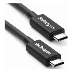 StarTech STARTECH.COM 0.5M THUNDERBOLT3 CABLE 40GBPS 100W PD BLACK 2YR