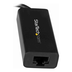 STARTECH.COM USB-C 3.0 TO Gigabit ETHERNET ADAPTER, TB3 COMPATIBLE, 20CM, BLACK, 2YR