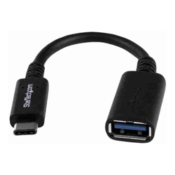 STARTECH.COM 0.15M USB-C (THUNDERBOLT3) to USB3.0 ADAPTER CABLE, BLACK, 2YR