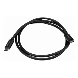 STARTECH.COM 1M USB-C 3.1 CABLE, TB 3 COMPATIBLE, BLACK, 2YR