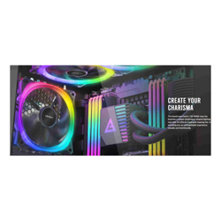 Antec Fusion 3x 120mm ARGB PWM HB Fan + ARGB Controller, 57.93 CFM, AP 2.11, Noise Level 31.21. Woven Cable, PMW Daisy Chain design, 3 Yrs Wty