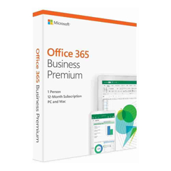 Microsoft Office 365 Business Premium - 1 Year Subscription (Medialess Retail Box)