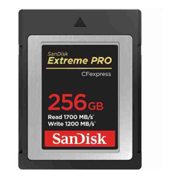 SanDisk SDCFexpress 256GB Extreme Pro 1700MB/s R 1200MB/s W 4x6