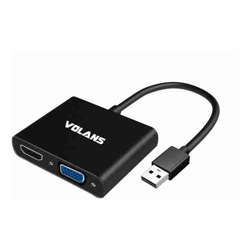 Volans VOL CNV USB3.0-M-VGA-HDMI-F-ADAPTER
