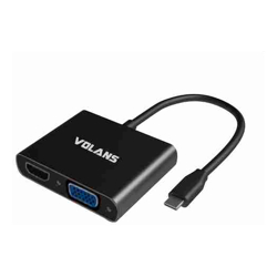 Volans VOL CNV USB-C-M-HDMI/VGA-F-ADAPTER