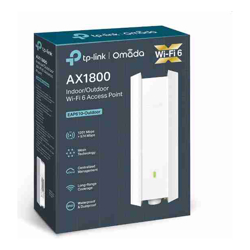 TP-Link EAP610-Outdoor AX1800 Indoor/Outdoor WiFi 6 Access Point, 1.8 Gbps, Long Range Coverage, IP67 Weatherproof, OFDMA, MU-MIMO, OMADA Messh