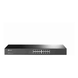 TP-Link 16 PORT UNMANAGED 19" Rackmount SWITCH 10/100 (16)BLACK 3 YR WTY