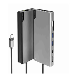 ALOGIC USB-C Ultra Dock PLUS Gen 2 with HDMI 4K60Hz Mini DisplayPort Gigabit Ethernet USB-A USB-C (100W Power Delivery & Data) Micro SD an SD Card Reader.
