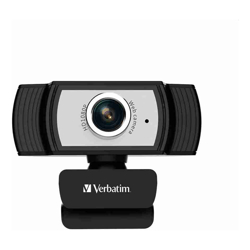 Verbatim 1080p Full HD Webcam - Black/Silver
