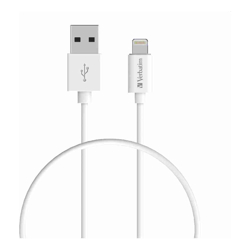 Verbatim Charge  Sync Lightning Cable 50cm - White--Lightning to USB A