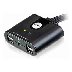 Aten US424 4x4 USB 2.0 Peripheral Switch With Remote Port Selector