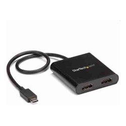STARTECH.COM USB-C (THUNDERBOLT3) to 2X HDMI ADAPTER, DUAL DISPLAYS, 3YR