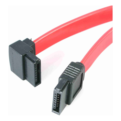 StarTech STARTECH.COM 30CM SATA TO LEFT Angled SATA CABLE 7 PIN FOR TIGHT SPACE 6Gbps RED LTW