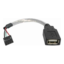 STARTECH.COM 15CM USB-A TO USB 4 PIN Connector TO MOTHERBOARD, F TO F, USB2.0, LTW