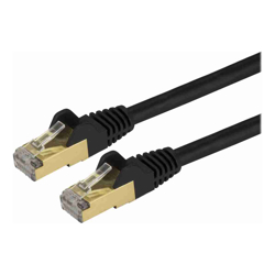 StarTech STARTECH.COM 1M CAT6A ETHERNET CABLE 10GBE STP SNAGLESS 100W POE BLACK Lifetime WARR