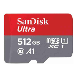 SanDisk 512GB Ultra microSDXC UHS-I Card (SDSQUAC-512G-GN6MN)