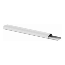 Brateck Plastic Cable Cover - 250mm Material: Polyvinyl Chloride(PVC) Dimensions 60x20x250mm - White