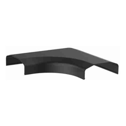 Brateck Plastic Cable Cover Joint L Shape Material:ABS Dimensions 127x127x21.5mm - Black