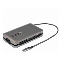 USB C MULTIPORT ADAPTER - USB C TO 4K 60HZ HDMI 2.0 - 2-PORT 10GBPS USB HUB - 100W POWER DELIVERY PASS-THROUGH - GBE - SD/MICROSD - USB TYPE-C MINI DOCK - 10IN CABLE