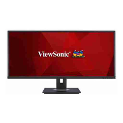 ViewSonic 34"VG3456 3440x1440 Advanced Ergonomics, USB-C Hub, Ethernet, FreeSync, Speakers, VDisplay, Height Adjustable, Super clear Business Monitor