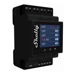 Shelly 4PM PRO 4 CIRCUIT DIN RAIL WI-FI RELAY SWITCH WITH POWER METERING
