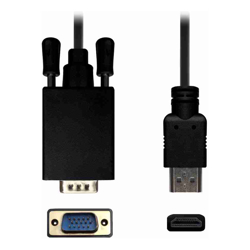 Axceltek CDPV-2 2M Display Port DP to VGA Cable 1920x1200