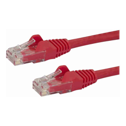 STARTECH.COM CAT6 ETHERNET CABLE 50CM RED 650MHZ 100W SNAGLESS PATCH CORD Lifetime WARR