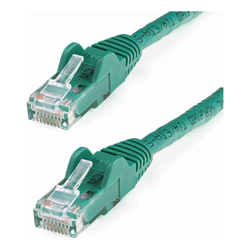 StarTech STARTECH.COM CAT6 ETHERNET CABLE 5M GREEN 650MHZ 100W SNAGLESS PATCH CORD Lifetime WARR