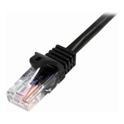 STARTECH.COM 2M BLACK CAT5E / CAT 5 Snagless PATCH CABLE 2 M, LTW