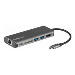 StarTech STARTECH.COM USB-C MULTIPort ADAPTER USB-C TO 4K HDMI PD/USB 3.0/GBE/SD 3YR