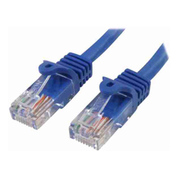 StarTech STARTECH.COM 50CM Blue CAT5E / CAT 5 SNAGLESS ETHERNET PATCH CABLE 0.5 M