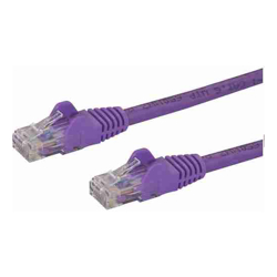 STARTECH.COM CAT6 ETHERNET CABLE 50CM Purple 650MHZ SNAGLESS PATCH CORD