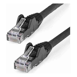 StarTech 50CM CAT6 ETHERNET CABLE LSZH (LOW SMOKE ZERO HALOGEN) 10 GIGABIT 650MHZ 100W POE RJ45 UTP NETWORK PATCH CORD SNAGLESS WITH STRAIN RELIEF BLACK CAT 6 ETL VERIFIED (N6LPATCH50CMBK)
