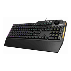 Asus RA04 TUF GAMING K1 RGB Keyboard Volume Knob 19 Key Rollover Spill Resistance Programmable Keys