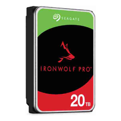 IronWolf Pro, NAS, 3.5" HDD, 20TB, SATA 6Gb/s, 7200RPM, 256MB Cache, 5 Years or 2.5M Hours MTBF Warranty