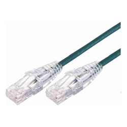 BluPeak 50cm Ultra Thin Cat6a UTP LAN Cable Green (Lifetime Warranty)
