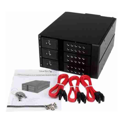 StarTech STARTECH.COM 3 BAY 3.5" SATA/SAS TRAYLESS MOBILE Rack BACKPLANE