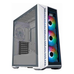 CoolerMaster MASTERBOX MB520 WHITE TG FRONT PANEL 3X ARGB FAN TG SIDE PANEL ATX ARGB