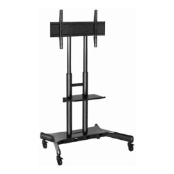 Atdec AD-TVC-75 Floor TV Cart Heavy Duty for Screen size up to 50" - 80" - up to 75KG - Comes with Shelf