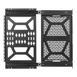 Atdec MEDIA STORAGE SLIDING PANEL IDEA FOR VIDEO CONFERENCING EQUIPMENT 273 X 420MM MOUNTING AREA Removable MOUNTING TRAY LEFT OR RIGHT SIDE INSTALLATION AND SECURITY FEATURES