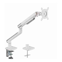 Brateck Single Monitor Premium Slim Aluminum Spring-Assisted Monitor Arm Fix Most 17"-32" Monitor Up to 9kg per screen VESA 75x75/100x100