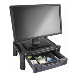 StarTech STARTECH.COM COMPUTER MONITOR RISER Stand WITH DRAWER HEIGHT ADJUSTABLE 5YR