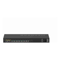 NETGEAR AV LINE 10-PORT MANAGED SWITCH POE+ (8) 125W GbE(2) SFP(2) LIFE WTY