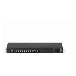 NETGEAR AV LINE 10-PORT MANAGED SWITCHPOE+ (8) 240W GbE(2) SFP+(2) LIFE WTY