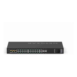 NETGEAR AV LINE 26-PORT MANAGED SWITCH POE+ (24) 300W GbE(2) SFP(4) LIFE WTY