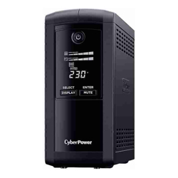 CyberPower Systems Value Pro-(VP1000ELCD)- 1000 / 550W Line Interactive UPS - 1* 12V/9AH - 2 Yrs Adv. Replacement WTY Incl. internal Batteries