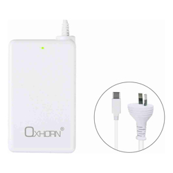 Oxhorn 65W AC Power Adapter USB-C Charger Power Delivery for Lenovo HP Dell Asus USB-C Laptop Tablet Mobile Built-in Power Supply Protection 2M Cable