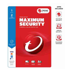 Trend Micro Maximum Security (1 Device) 2Yr Retail Mini Box Auto Renew
