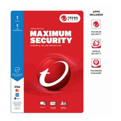 Trend Micro Maximum Security (1 Device) 1Yr Retail Mini Box Auto Renew