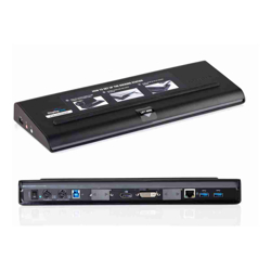 Targus Universal USB 3.0 Dual 2K Docking Station 2 x DisplayPort 2 x DVI 90W Adapter Dock with tips: 3H2 and 3W for Dell HP Compaq 12 Month Warranty (Refurbished)
